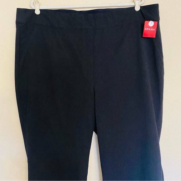 SPANX Polished Kick Flare Black Shaping Crop Pants Size 2X Tall NWT - Picture 5 of 15